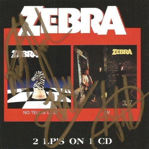 Zebra autografato tellin - zebra, tellin'