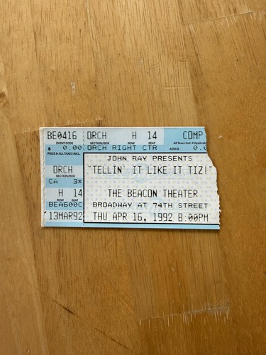 Biglietto vintage 1992 tellin - 1992,