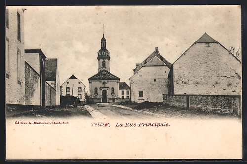 Cpa tellin rue principale - rue,